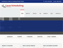 Tablet Screenshot of lean-scheduling.com